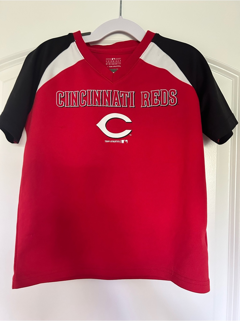 Cincinnati Reds Kids Red Baseball Tee